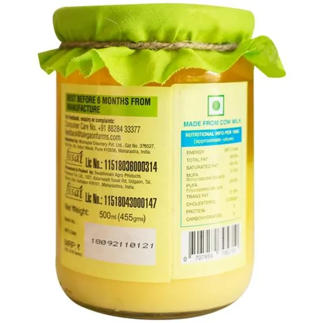 Talegaon Farms Pure Homemade Ghee-Tuppa, 500 ml Glass Bottle-2.webp